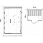 Σάουνα Παραδοσιακή 2 ατόμων NYS-171 Sauna 2 persons 46078
